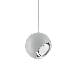 Studio Italia Design Spider Sospensione Singola Decentrata LED-Pendelleuchte-Weiß matt