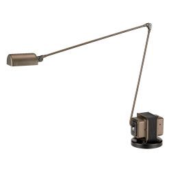 Lumina Daphine LED-Schreibtischleuchte - Bronze, mit LED (3000K), mit Dimmer, mit Standfuß
