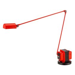 Lumina Daphine LED-Schreibtischleuchte - Rot, mit LED (3000K), mit Dimmer