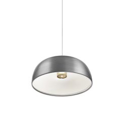 Lumina Tia 400 LED-Pendelleuchte-Aluminium matt gebürstet