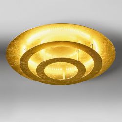LupiaLicht Circle LED-Deckenleuchte-Blattgold