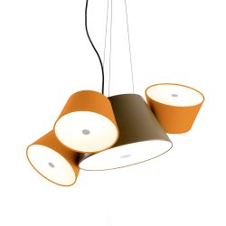 Marset Tam Tam Mini Pendelleuchte-Khaki-Orange