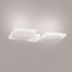 Minitallux Mix AP2 LED-Wandleuchte-Weiß matt; mit LED