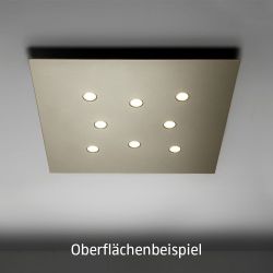 Minitallux Pop 11 LED-Deckenleuchte -Schwarz matt/Aluminium; mit LED (3000K)