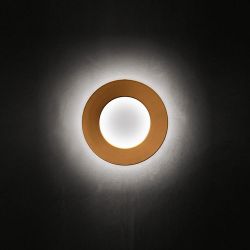 Minitallux Vera 26 LED Wand-/Deckenleuchte-Kupfer bronziert/Weiß-mit LED (2700K)