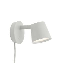 Muuto Tip LED-Wandleuchte-Grau-mit LED (2700K)