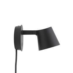 Muuto Tip LED-Wandleuchte-Schwarz-mit LED (2700K)