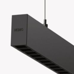 Nemo Zirkol Linear UGR LED-Pendelleuchte-Schwarz-mit LED (3000K)