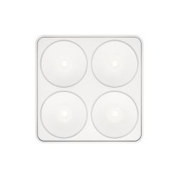 Nimbus Q Four Aufbau LED-Deckenstrahler-Weiß matt-40° Abstrahlwinkel-mit LED (2700K)