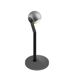 Occhio io 3d tavolo LED-Tischleuchte-Kopf/head Chrom matt-Körper/body Schwarz matt-Fuß/base Chrom matt-mit LED (2700K)