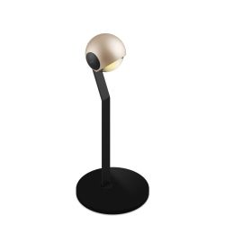 Occhio io 3d tavolo LED-Tischleuchte-Kopf/head Gold matt-Körper/body Schwarz matt-Fuß/base Schwarz matt-mit LED (3000K)