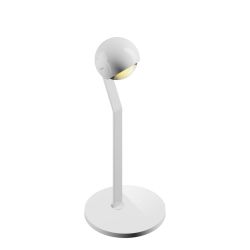 Occhio io 3d tavolo LED-Tischleuchte-Kopf/head Weiß glänzend-Körper/body Weiß matt-Fuß/base Weiß glänzend-mit LED (3000K)
