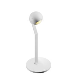 Occhio io 3d tavolo LED-Tischleuchte-Kopf/head Weiß matt-Körper/body Weiß matt-Fuß/base Weiß matt-mit LED (3000K)