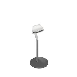 Occhio lei tavolo LED-Tischleuchte-Kopf/head Chrom matt-Körper/body Chrom matt-Fuß/base Chrom matt-mit LED (2700K)