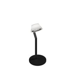 Occhio lei tavolo LED-Tischleuchte-Kopf/head Phantom-Körper/body Schwarz matt-Fuß/base Schwarz matt-mit LED (2700K)