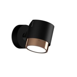 Occhio lui pico up LED Wand- und Deckenstrahler-Kopf/head Rose Gold-Körper/body Schwarz matt-Aufbaudose/base Schwarz matt-Kopfeinsatz Zoom-mit LED (3000K)