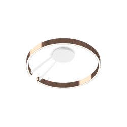 Occhio Mito aura 60 LED-Wand- und Deckenleuchte-Baldachin/body Weiß matt-Kopf/head Rose Gold-Narrow für Deckenmontage-mit Occhio air Modul-mit x-tra warm LED (2200K - 3500K) Sonderanfertigung