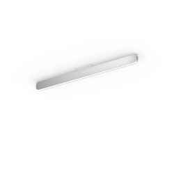 Occhio Mito linear alto 70 up LED-Deckenleuchte-Fuß/base Weiß matt-Kopf/head Silber matt-Wide für Tischbeleuchtung-mit Occhio air Modul-mit x-tra warm LED (2200K - 3500K) Sonderanfertigung