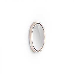 Occhio Mito sfera 40 LED-Spiegelwandleuchte-Gold matt-Spiegel klar-Wide für breit abstrahlendes Licht von 80°-ohne Occhio air Modul-mit LED (2700K - 4000K)