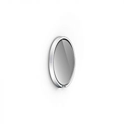 Occhio Mito sfera 40 LED-Spiegelwandleuchte-Silber matt-Spiegel getönt-Wide für breit abstrahlendes Licht von 80°-ohne Occhio air Modul-mit LED (2700K - 4000K)