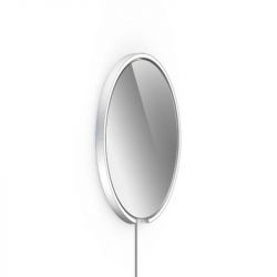 Occhio Mito sfera corda 60 LED-Spiegelwandleuchte-Silber matt-Silber-Spiegel getönt-Wide für breit abstrahlendes Licht von 80°-mit Occhio air Modul-mit LED (2700K - 4000K)