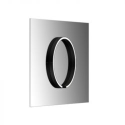 Occhio Mito sfera su 40 LED-Spiegelleuchte-Schwarz matt-Wide für breit abstrahlendes Licht von 80°-mit Occhio air Modul-mit LED (2700K - 4000K)