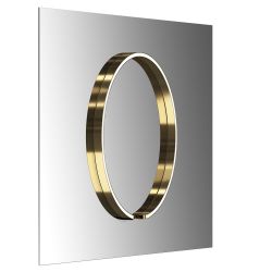Occhio Mito sfera su 60 LED-Spiegelleuchte-Bronze-Wide für breit abstrahlendes Licht von 80°-mit Occhio air Modul-mit x-tra warm LED (2200K - 3500K) Sonderanfertigung
