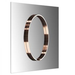 Occhio Mito sfera su 60 LED-Spiegelleuchte-Roségold-Wide für breit abstrahlendes Licht von 80°-ohne Occhio air Modul-mit LED (2700K - 4000K)