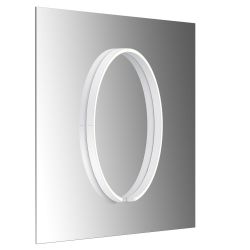 Occhio Mito sfera su 60 LED-Spiegelleuchte-Weiß matt-Wide für breit abstrahlendes Licht von 80°-mit Occhio air Modul-mit x-tra warm LED (2200K - 3500K) Sonderanfertigung