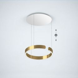Occhio Mito sospeso 40 move up LED-Pendelleuchte-Pendel Bronze-Weiß matt-Wide für Tischbeleuchtung-mit x-tra warm (2200K - 3500K) Sonderanfertigung