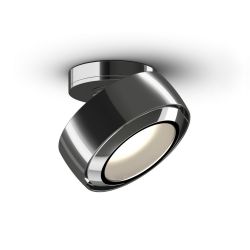 Occhio Più R alto VOLT LED-Deckenstrahler-Kopf/head Chrom-Aufbaudose/base Chrom-Cone Glas Chrom glänzend-Contour C80-mit LED (2700K)