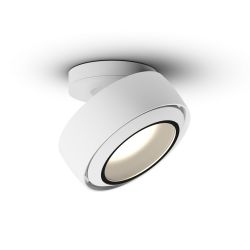 Occhio Più R alto VOLT LED-Deckenstrahler-Kopf/head Weiß matt-Aufbaudose/base Weiß matt-Cone Glas Weiß matt-Contour C80-mit LED (2700K)