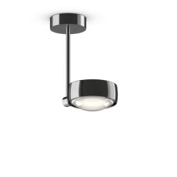 Occhio Sento faro up 20 LED-Deckenleuchte-Kopf/head Chrom-Körper/body Chrom-Aufbaudose/base Chrom-Kopfeinsatz Sento E Linse/Glas-mit Occhio air Modul-mit LED (3000K)