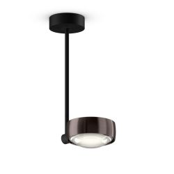 Occhio Sento faro up 30 LED-Deckenleuchte-Kopf/head Phantom-Körper/body Schwarz matt-Aufbaudose/base Schwarz matt-Kopfeinsatz Sento E Linse/Glas-mit Occhio air Modul-mit LED (2700K)