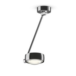 Occhio Sento soffitto singolo up 40 LED-Deckenleuchte-Kopf/head Chrom-Körper/body Chrom-Aufbaudose/base Chrom-Kopfeinsatz Sento E Linse/Glas-mit Occhio air Modul-mit LED (3000K)