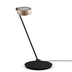 Occhio Sento tavolo 60 LED-Tischleuchte-Kopf/head Gold matt-Körper/body Schwarz matt-Fuß/base Schwarz matt-Kopfeinsatz Sento E Linse/Glas-mit Occhio air Modul-mit LED (2700K)