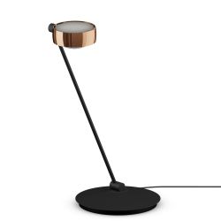 Occhio Sento tavolo 60 LED-Tischleuchte-Kopf/head Rose Gold-Körper/body Schwarz matt-Fuß/base Schwarz matt-Kopfeinsatz Sento E Linse/Glas-mit Occhio air Modul-mit LED (2700K)