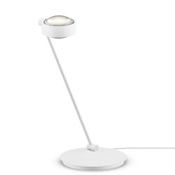 Occhio Sento tavolo 60 LED-Tischleuchte-Kopf/head Weiß matt-Körper/body Weiß matt-Fuß/base Weiß matt-Kopfeinsatz Sento D Linse/Linse-mit Occhio air Modul-mit LED (2700K)