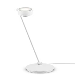 Occhio Sento tavolo 60 LED-Tischleuchte-Kopf/head Weiß matt-Körper/body Weiß matt-Fuß/base Weiß matt-Kopfeinsatz Sento E Linse/Glas-ohne Occhio air Modul-mit LED (2700K)