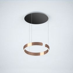 Occhio Mito sospeso 40 up LED-Pendelleuchte-Pendel Rose Gold-Schwarz matt-Ausführung fix bis max. 350 cm-Wide für Tischbeleuchtung-mit Occhio air Modul-mit x-tra warm LED (2200K - 3500K) Sonderanfertigung