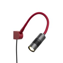 Oligo A Little Bit Colour LED-Wandleuchte-Schwarz matt-Rot matt-mit LED (3000K)