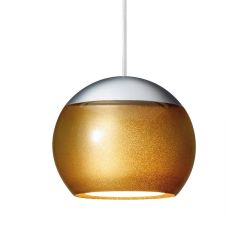 Oligo Balino LED-Pendelleuchte 1-flammig mit unsichtbarer Höhenverstellung-Chrom matt-Gold-mit LED (2700K)