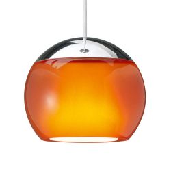 Oligo Balino LED-Pendelleuchte-Chrom/Orange