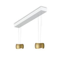 Oligo Curved Slack-Line LED-Pendelleuchte 2-flammig-Bronze-Weiß matt-mit Tunable White (2200K - 5000K) 01