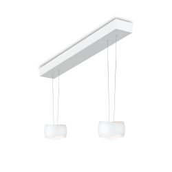 Oligo Curved Slack-Line LED-Pendelleuchte 2-flammig-Weiß matt-Weiß matt-mit Tunable White (2200K - 5000K) 01
