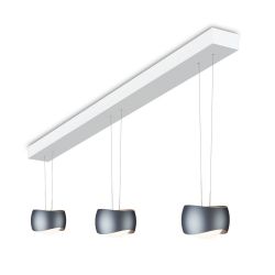 Oligo Curved Slack-Line LED-Pendelleuchte 3-flammig-Basalt-Weiß matt-mit Tunable White (2200K - 5000K) 01