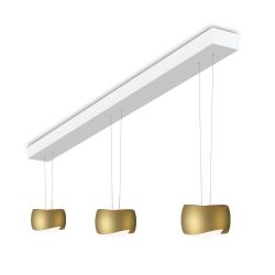 Oligo Curved Slack-Line LED-Pendelleuchte 3-flammig-Bronze-Weiß matt-mit Tunable White (2200K - 5000K) 01