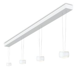 Oligo Curved Slack-Line LED-Pendelleuchte 4-flammig-Weiß matt-Weiß matt-mit Tunable White (2200K - 5000K) 01