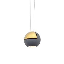 Oligo Globe LED-Einzelpendel für Slack-Line System-Basalt/Bronze-mit Tunable White (2200K - 5000K)