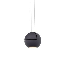 Oligo Globe LED-Einzelpendel für Slack-Line System-Schwarz/Schwarz-mit Tunable White (2200K - 5000K)